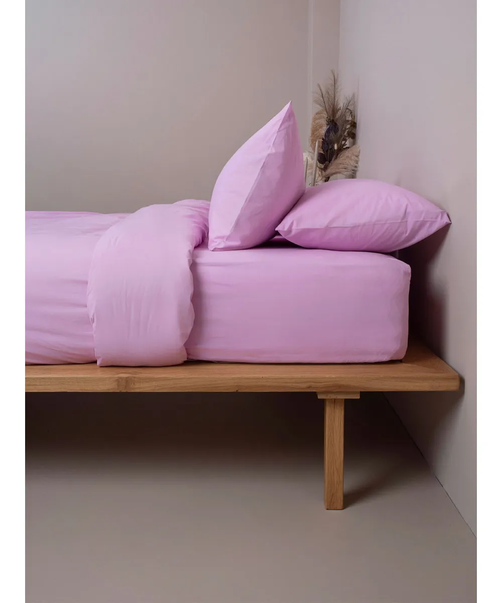 Σετ Σεντόνια Cotton Feelings 102 Lila Υπέρδιπλο με λάστιχο (170x205 30)