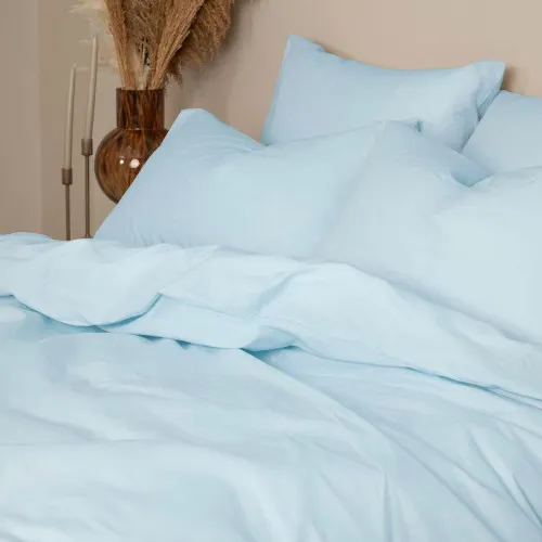 Σετ Σεντόνια Cotton Feelings 103 Light Blue Υπέρδιπλο (235x270)