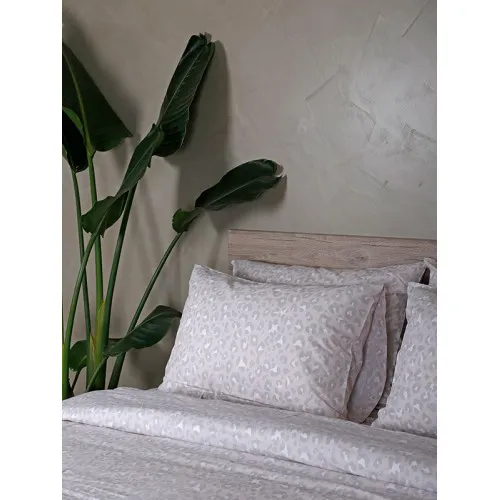 Σετ Σεντόνια Cotton Feelings 2044 Beige Υπέρδιπλο (235x270)