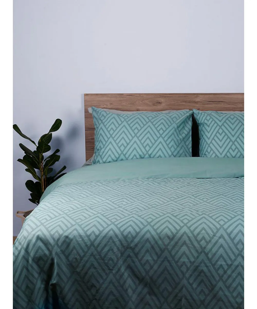 Σετ Σεντόνια Cotton Feelings 2036 Aqua King Size (260x270)