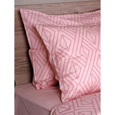 Σετ Σεντόνια Cotton Feelings 2042 Pink King Size (260x270)