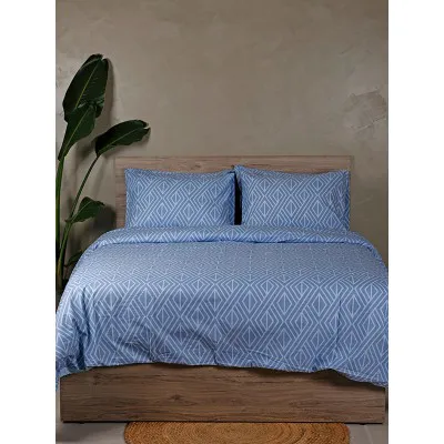 Σετ Σεντόνια Cotton Feelings 2042 Blue King Size (260x270)