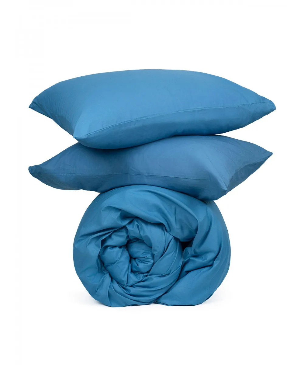 Σετ Σεντόνια Cotton Feelings 104 Blue King Size (260x270)
