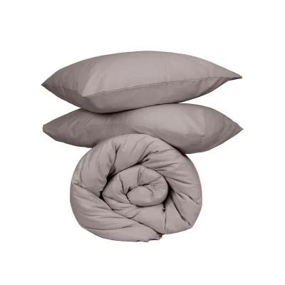 Σετ Σεντόνια Cotton Feelings 107 Dark Grey King Size (260x270)