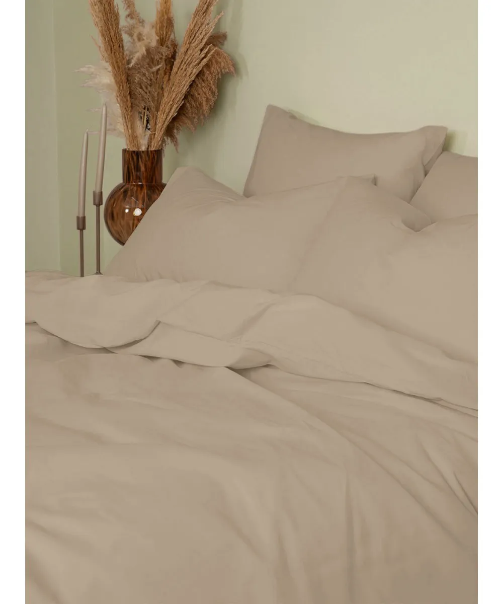 Σετ Σεντόνια Cotton Feelings 119 Mocha King Size (260x270)