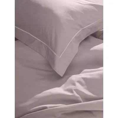 Σετ Σεντόνια Βαμβακοσατέν Omnia μονόχρωμα Powder King Size (280x300)