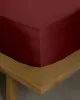 Σετ Σεντόνια Βαμβακοσατέν Omnia μονόχρωμα Bordeaux King Size (280x300)