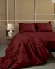 Σετ Σεντόνια Βαμβακοσατέν Omnia μονόχρωμα Bordeaux King Size (280x300)