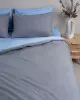 Σετ Σεντόνια Menta 207 Grey-Blue Διπλό με λάστιχο (150x200 30)