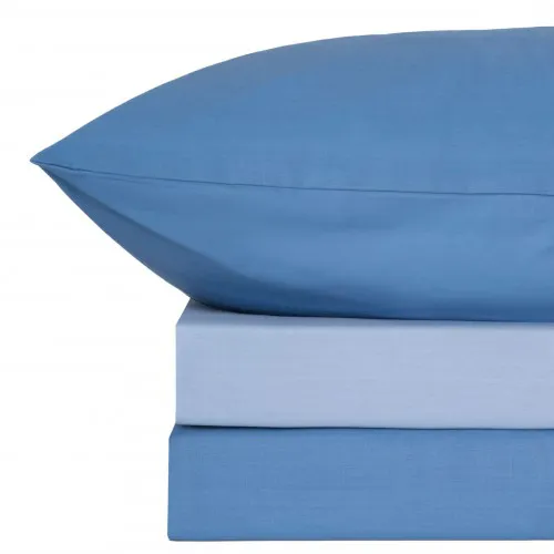 Σετ Σεντόνια Menta 202 Light Blue Μονό με λάστιχο (100x200 30)