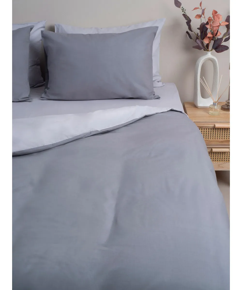 Σετ Σεντόνια Menta 203 Dark Grey Μονό με λάστιχο (100x200 30)
