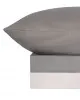 Σετ Σεντόνια Menta 203 Dark Grey Μονό με λάστιχο (100x200 30)