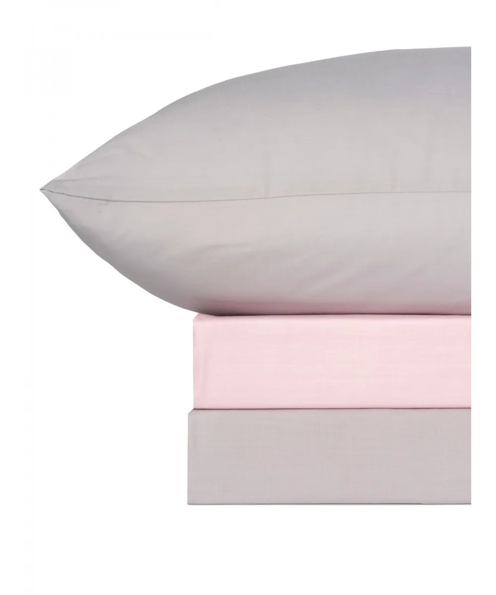 Σετ Σεντόνια Menta 205 Grey-Pink Μονό με λάστιχο (100x200 30)