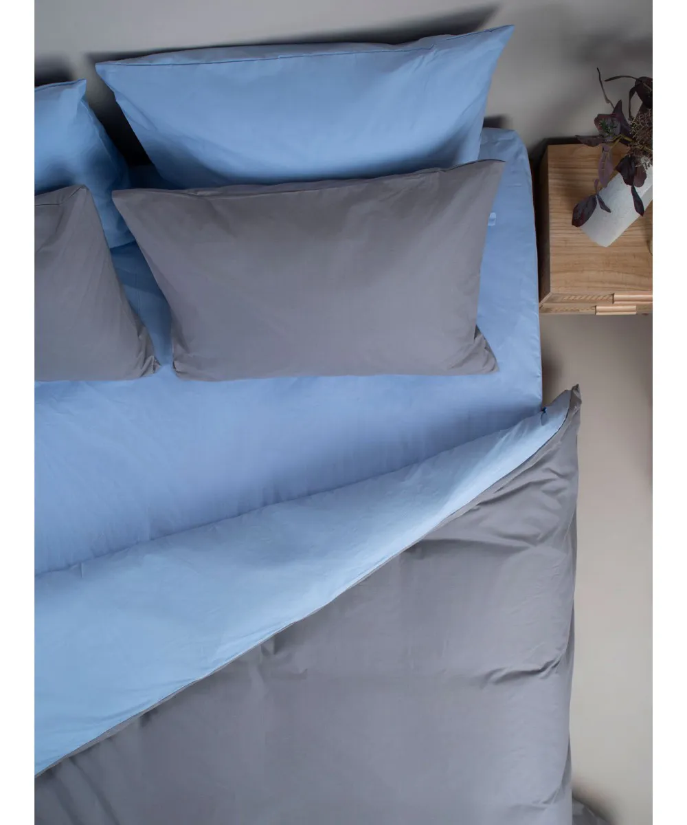 Σετ Σεντόνια Menta 207 Grey-Blue Μονό με λάστιχο (100x200 30)