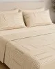 Σετ Σεντόνια Menta Εμπριμέ 600 Grey Μονό με λάστιχο (100x200 30)