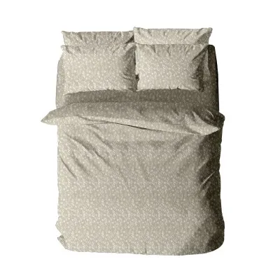 Σετ Σεντόνια Menta Εμπριμέ 420 Beige Υπερδιπλο (240x260)