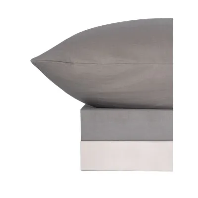 Σετ Σεντόνια Menta 203 Dark Grey Υπέρδιπλο με λάστιχο (170x200 30)