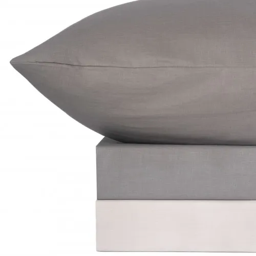 Σετ Σεντόνια Menta 203 Dark Grey Υπέρδιπλο με λάστιχο (170x200 30)