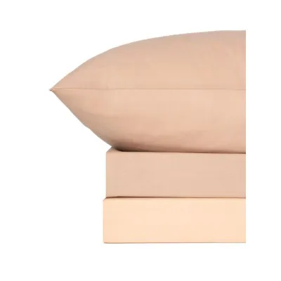 Σετ Σεντόνια Menta 204 Beige-Brown Υπέρδιπλο με λάστιχο (170x200 30)