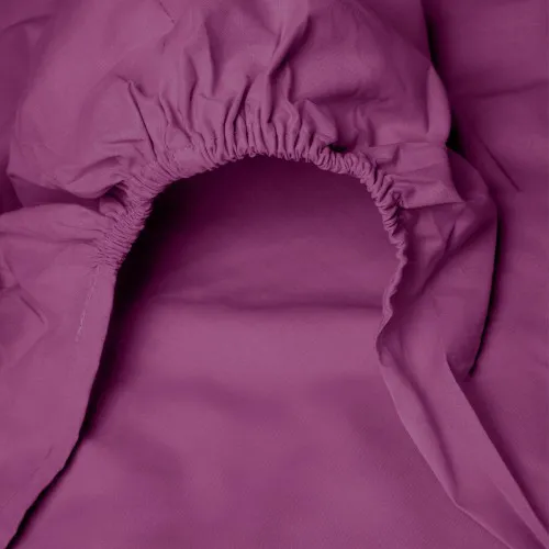 Κατωσέντονο Menta με λάστιχο 10 Mauve Μονό (100x200 20)