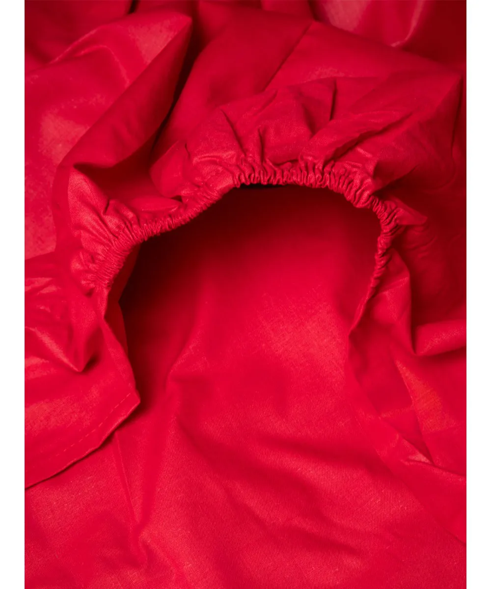 Κατωσέντονο Menta με λάστιχο 12 Red Μονό (100x200 20)