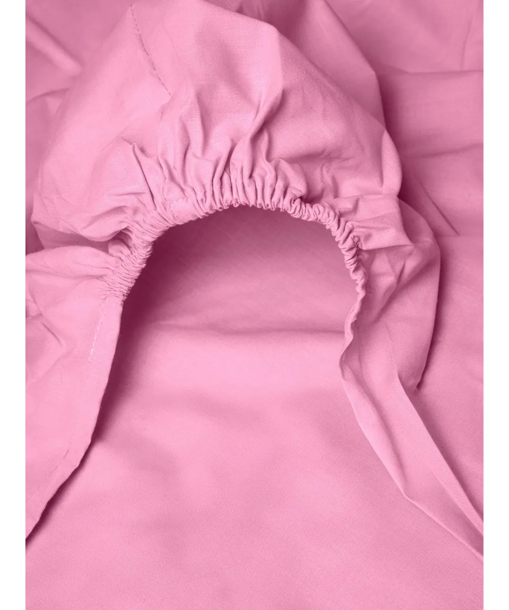 Κατωσέντονο Menta με λάστιχο 13 Pink Μονό (100x200 20)
