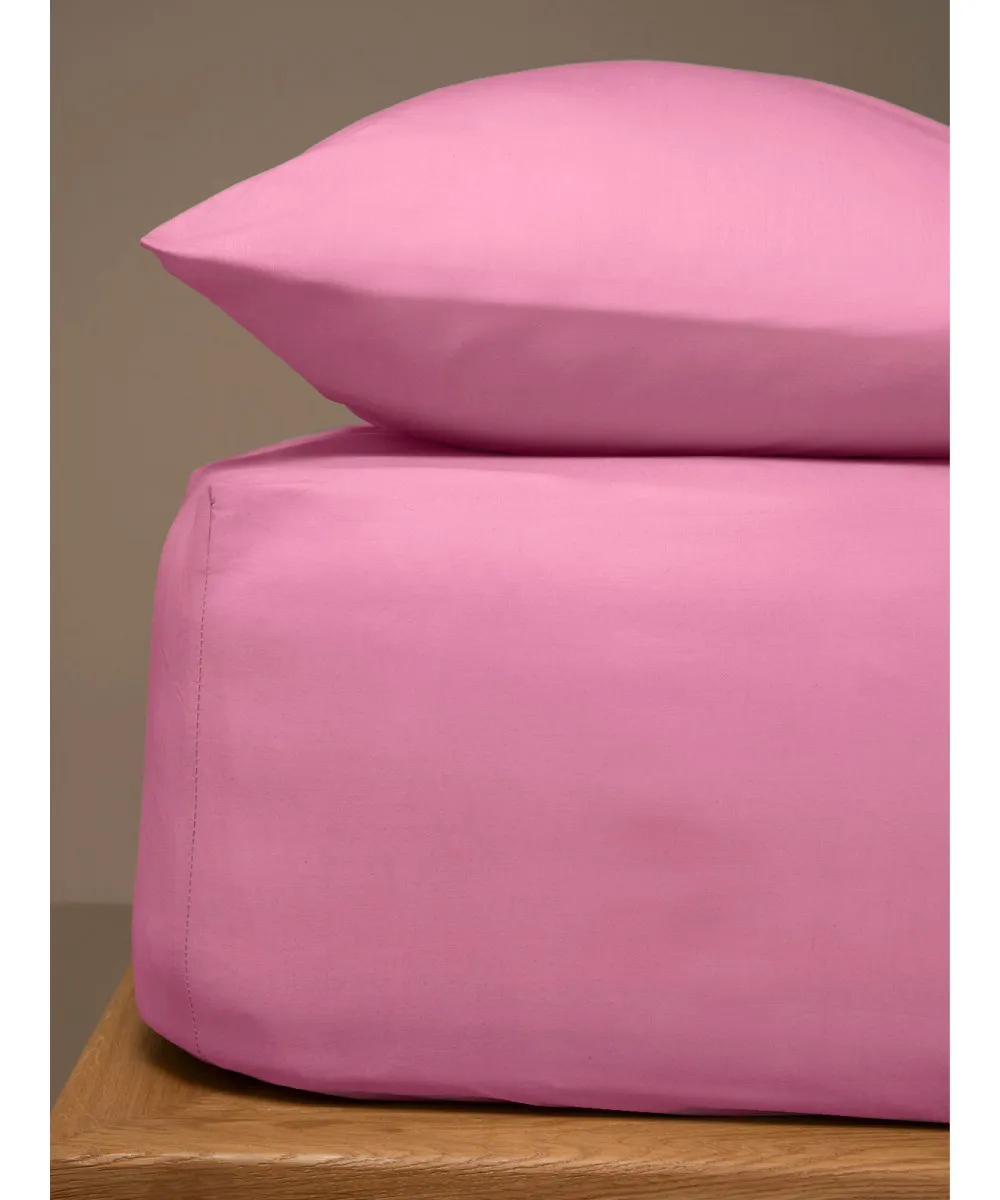 Κατωσέντονο Menta με λάστιχο 13 Pink Μονό (100x200 20)