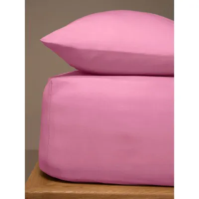 Κατωσέντονο Menta με λάστιχο 13 Pink Μονό (100x200 20)