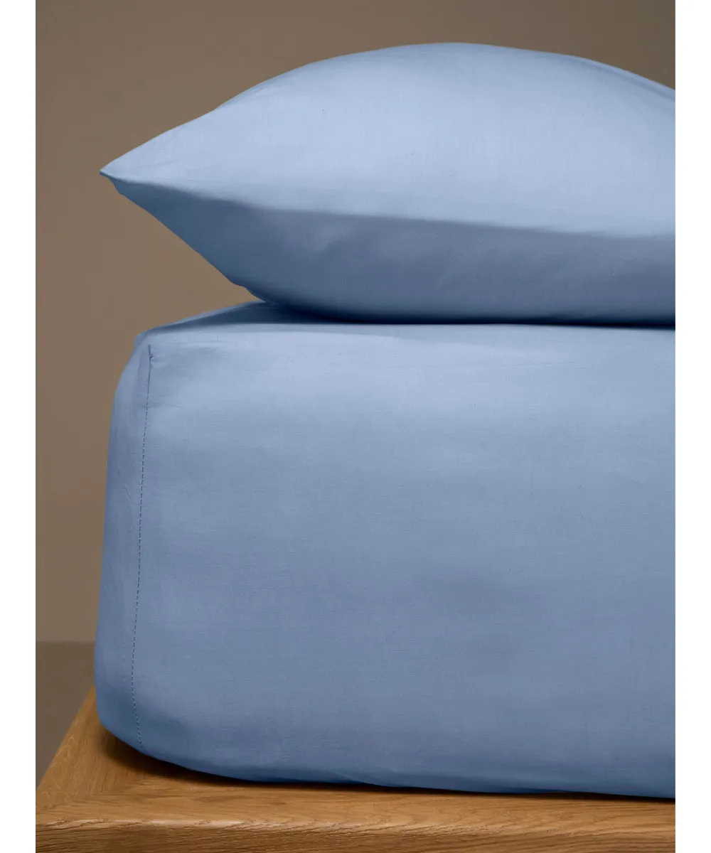 Κατωσέντονο Menta με λάστιχο 16 Light Blue Μονό (100x200 20)