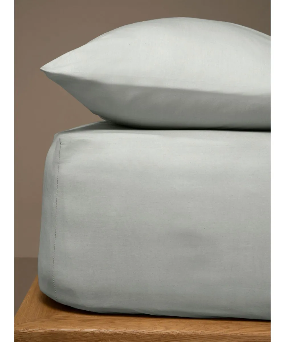 Κατωσέντονο Menta με λάστιχο 18 Light Grey Μονό (100x200 20)
