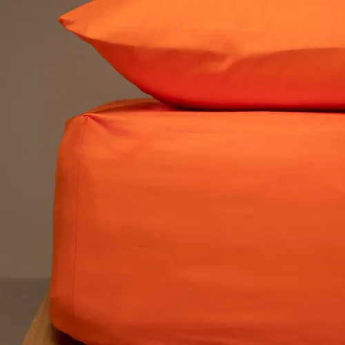 Κατωσέντονο Menta με λάστιχο 7 Orange Μονό (100x200 20)