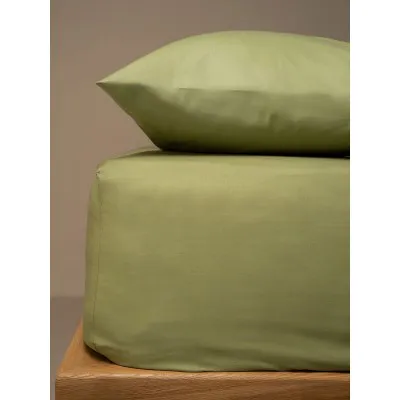 Κατωσέντονο Menta με λάστιχο 11 Olive Διπλό (160x200 20)