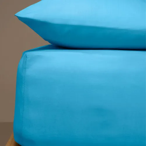 Κατωσέντονο Menta με λάστιχο 15 Turquoise Διπλό (160x200 20)