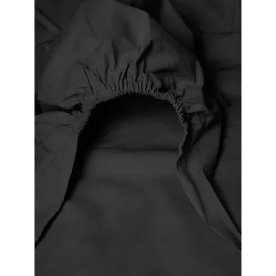 Κατωσέντονο Menta με λάστιχο 21 Black Διπλό (160x200 20)