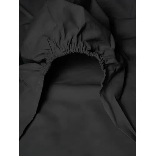 Κατωσέντονο Menta με λάστιχο 21 Black Διπλό (160x200 20)