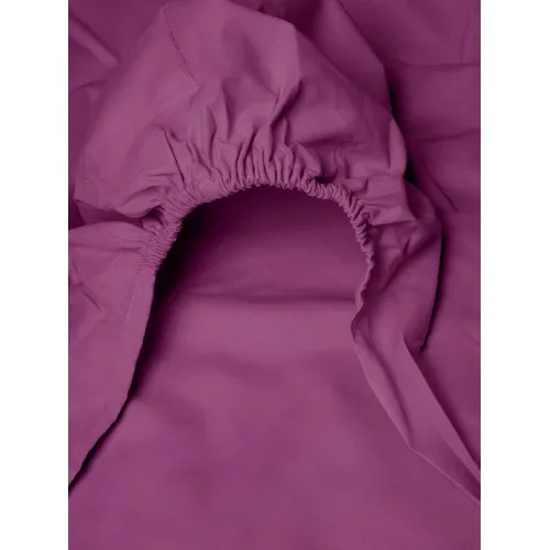 Κατωσέντονο Menta με λάστιχο 10 Mauve Υπέρδιπλο (180x200 20)