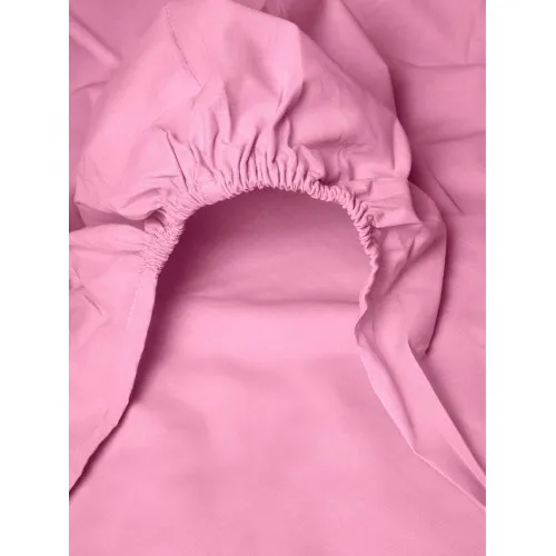 Κατωσέντονο Menta με λάστιχο 13 Pink Υπέρδιπλο (180x200 20)