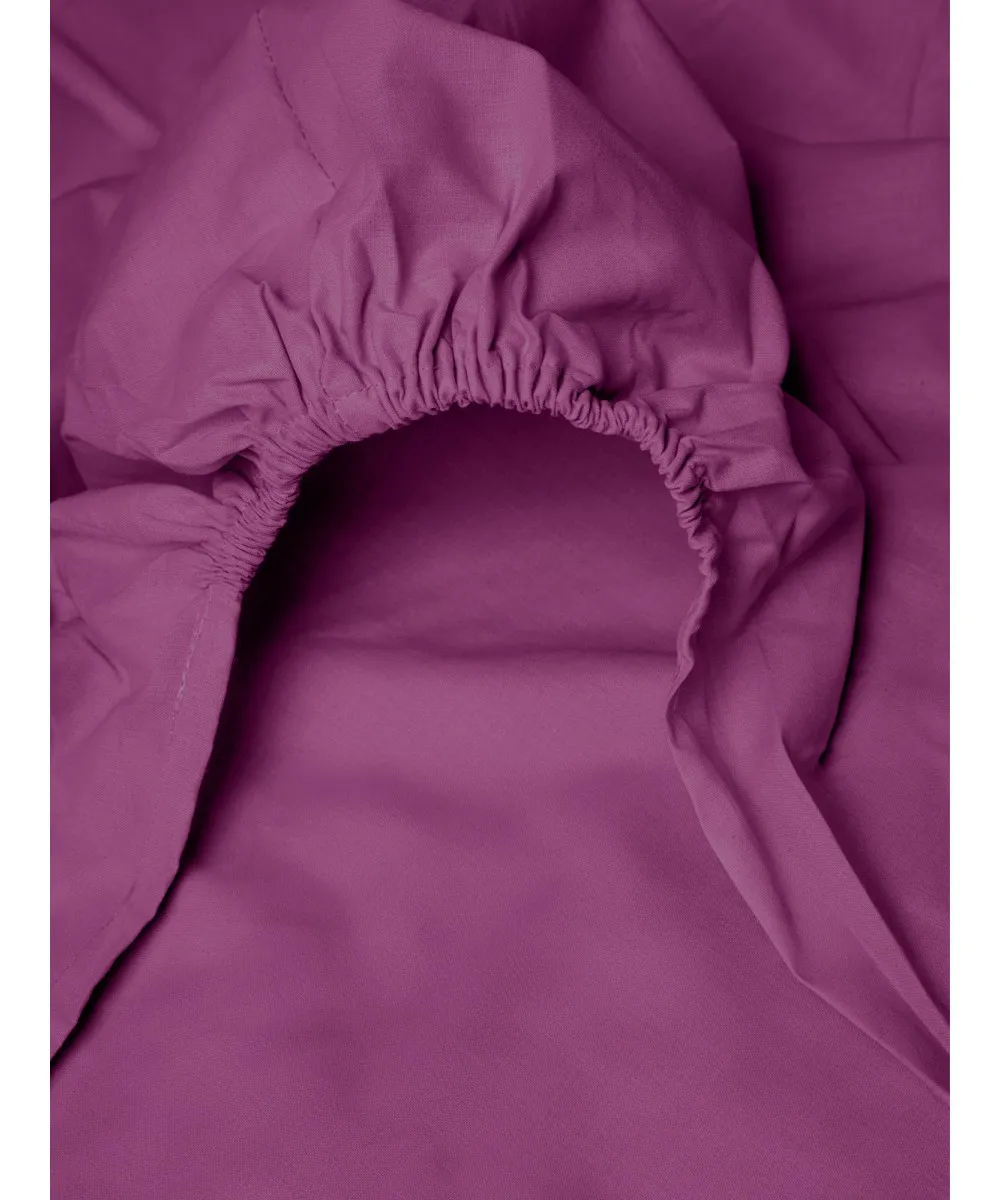Κατωσέντονο Menta με λάστιχο 10 Mauve Ημίδιπλο (120x200 20)
