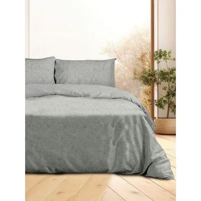 Σετ Σεντόνια Flannel 2040 Grey Μονό με λάστιχο(105x205 30)