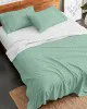 Σετ Σεντόνια Flannel 2052 Aqua Μονό με λάστιχο(105x205 30)
