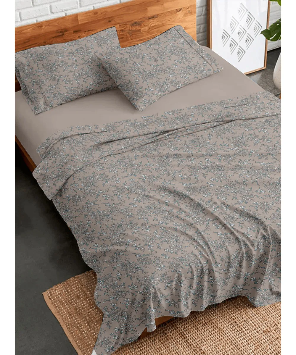 Σετ Σεντόνια Flannel 928 Beige Υπέρδιπλο (230×260)