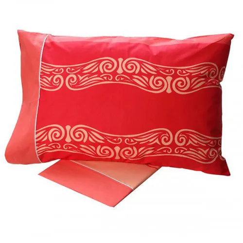Σετ Σεντόνια Cotton Feelings εμπριμέ 2017 Red Μονό (160x260)