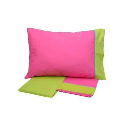 Σετ Σεντόνια Cotton Feelings εμπριμέ 2211 Fuchsia Μονό (160x260)