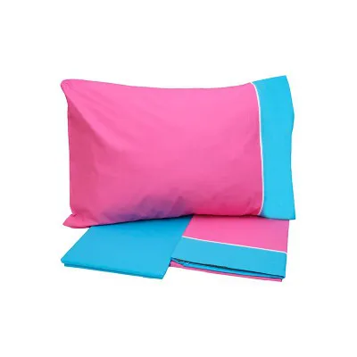 Σετ Σεντόνια Cotton Feelings εμπριμέ 2215 Fuchsia Μονό (160x260)
