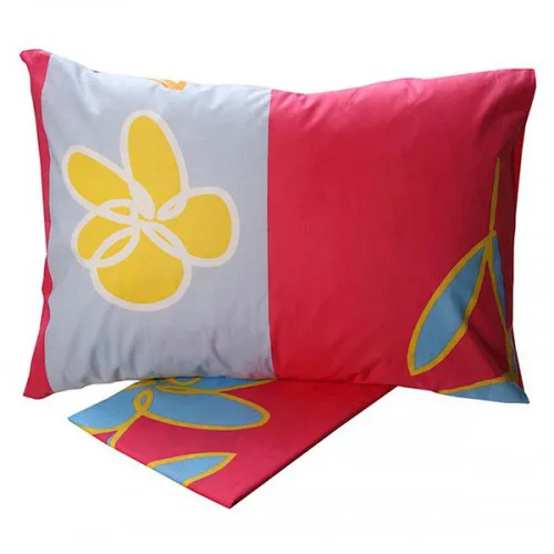 Σετ Σεντόνια Cotton Feelings εμπριμέ 129 Pink Μονό (160x260)