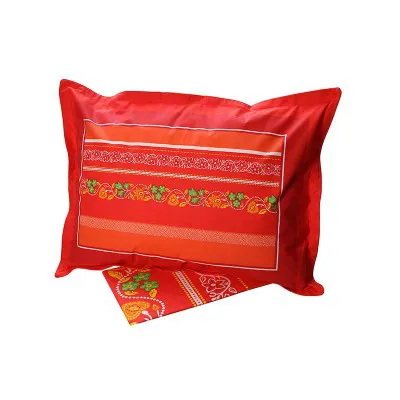 Σετ Σεντόνια Cotton Feelings εμπριμέ 4674 Red Μονό (160x260)