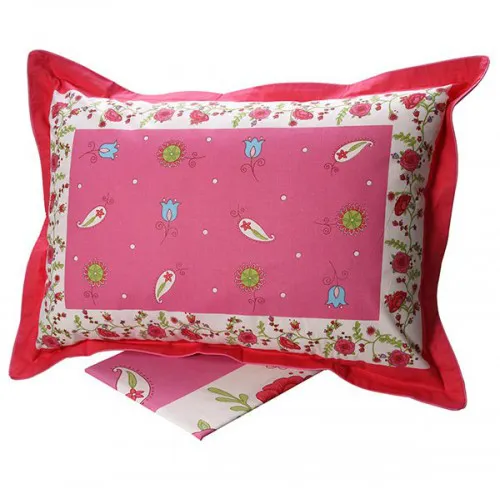 Σετ Σεντόνια Cotton Feelings εμπριμέ 4675 Pink Μονό (160x260)