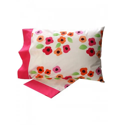 Σετ Σεντόνια Cotton Feelings εμπριμέ 529 Pink Μονό (160x260)