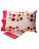 Σετ Σεντόνια Cotton Feelings εμπριμέ 529 Pink Μονό (160x260)