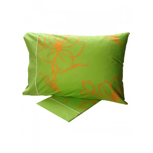 Σετ Σεντόνια Cotton Feelings εμπριμέ 537 Green Μονό (160x260)